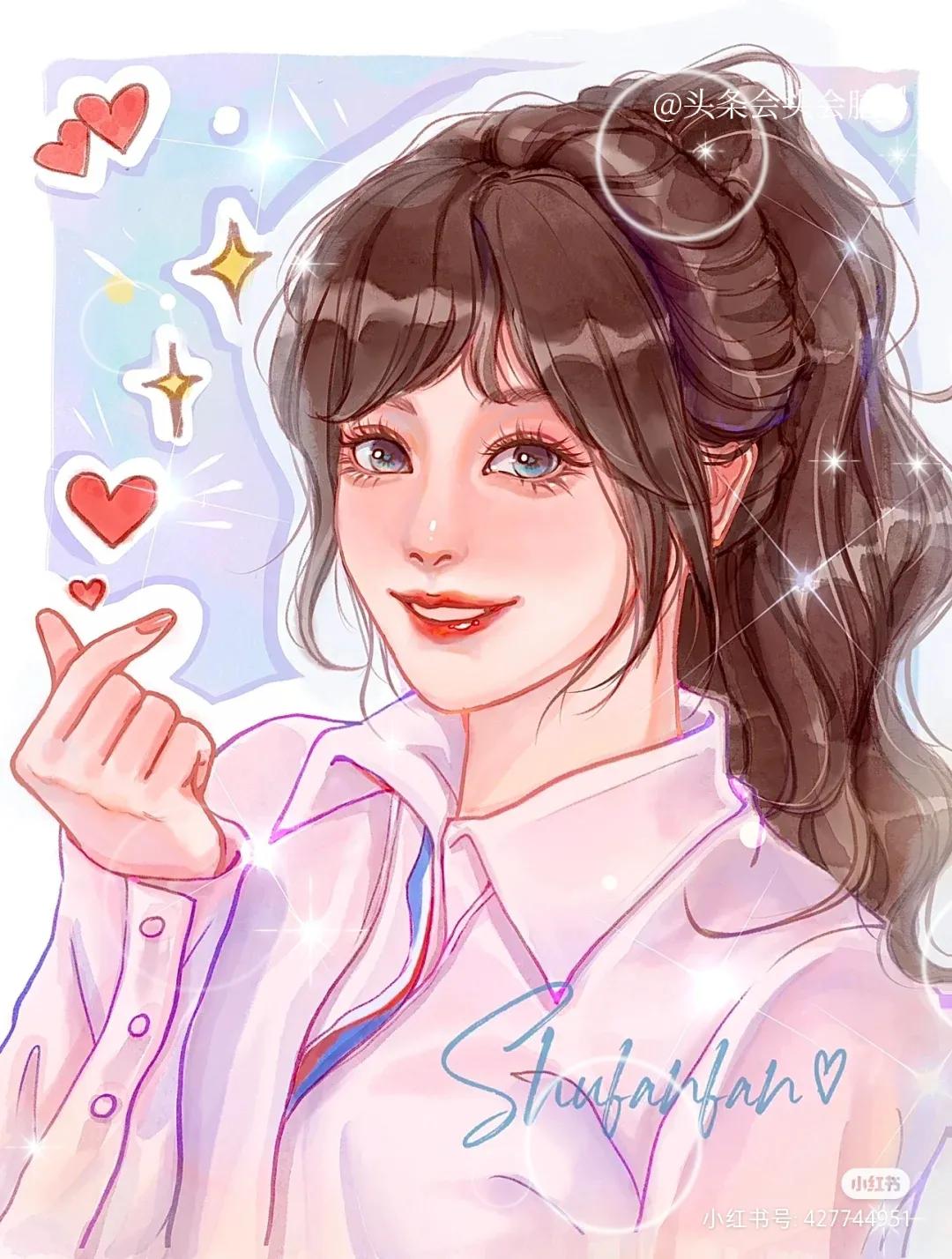 甜心教主王心凌的插画来啦