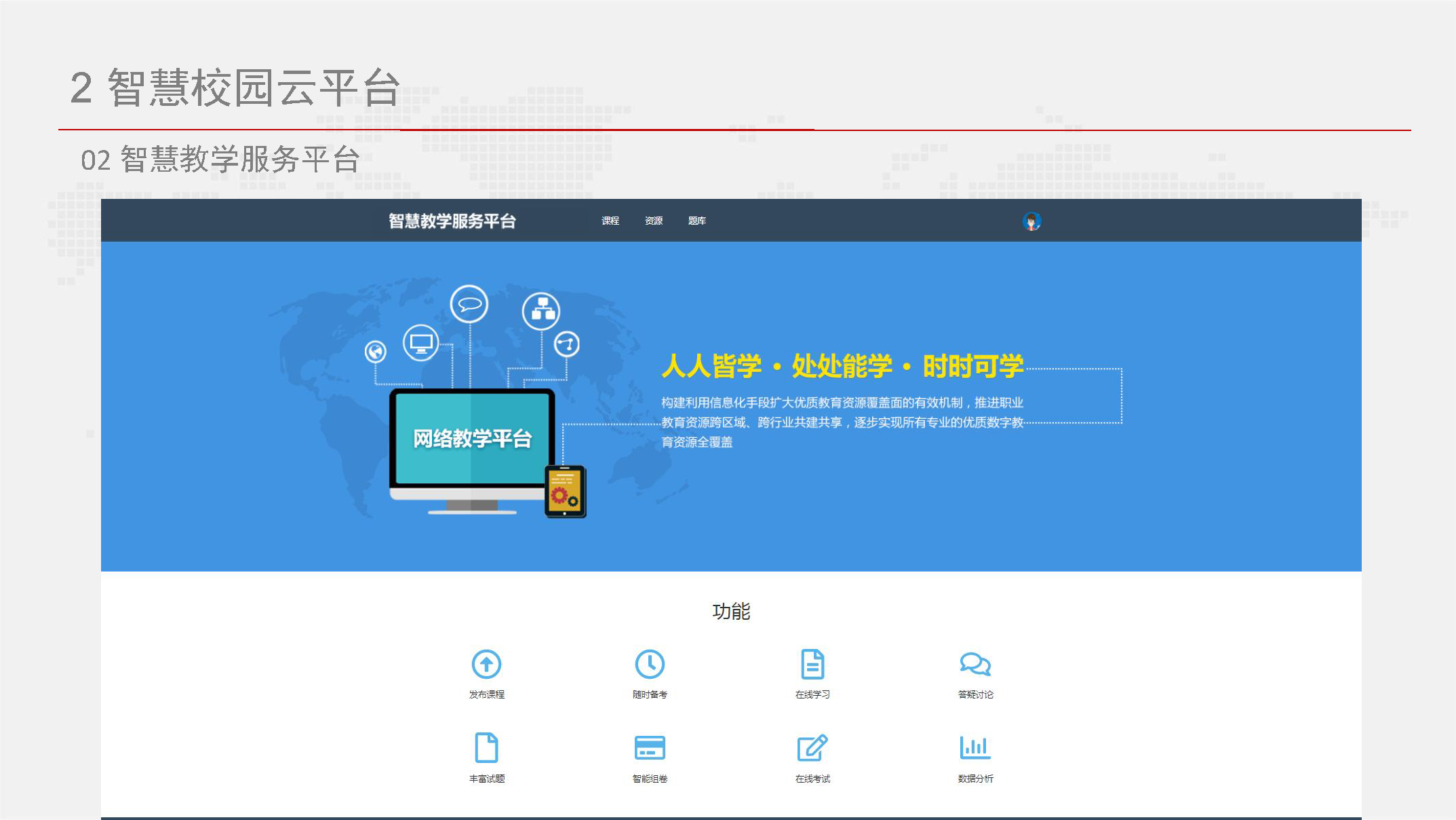 智慧校园信息化总体设计方案-基础设施、云平台、教学、日常生活