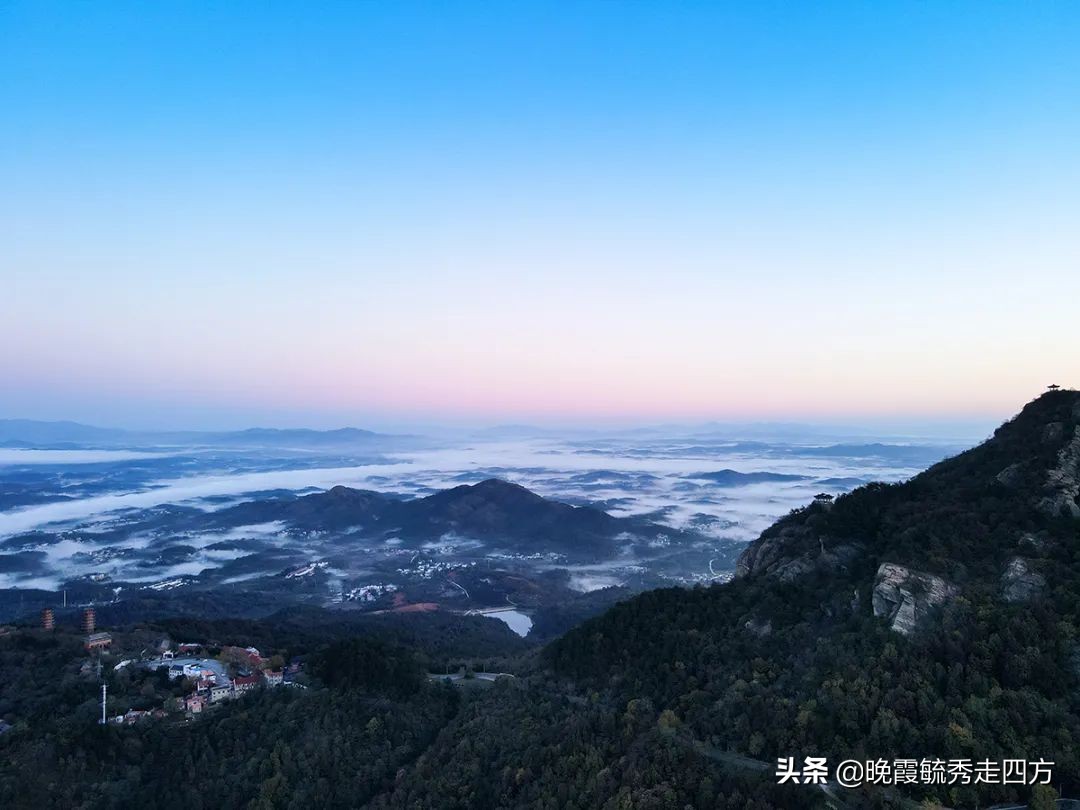 坠落无人机加冬日独自露宿，得木兰山绝美的日出日落，不后悔