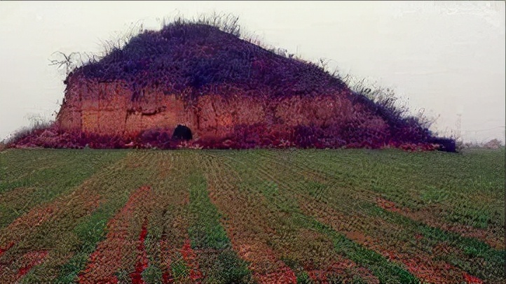 2007年河南出土吕布墓,墓葬外破旧不堪,方天画戟可能真的不存在