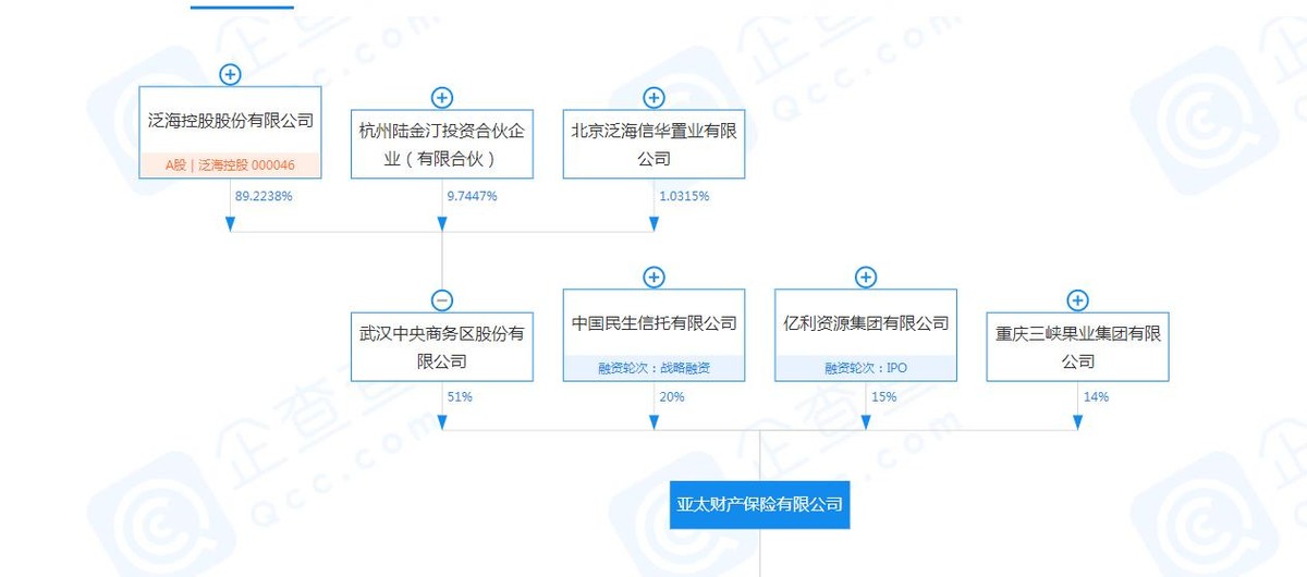 亚太财险净利由盈转亏且股权问题多，公司称不影响正常经营