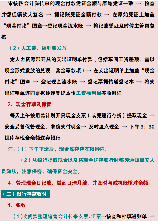 财务部门注意！财务各岗位工作流程汇总，不知道的赶紧来看看