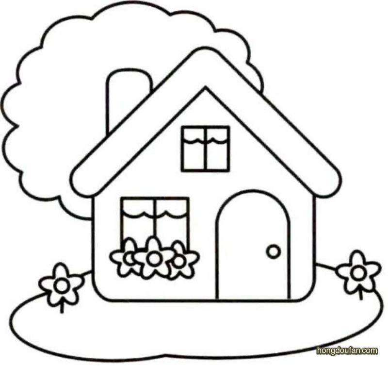 简笔画房子图片大全(简笔画房子图片大全彩色)