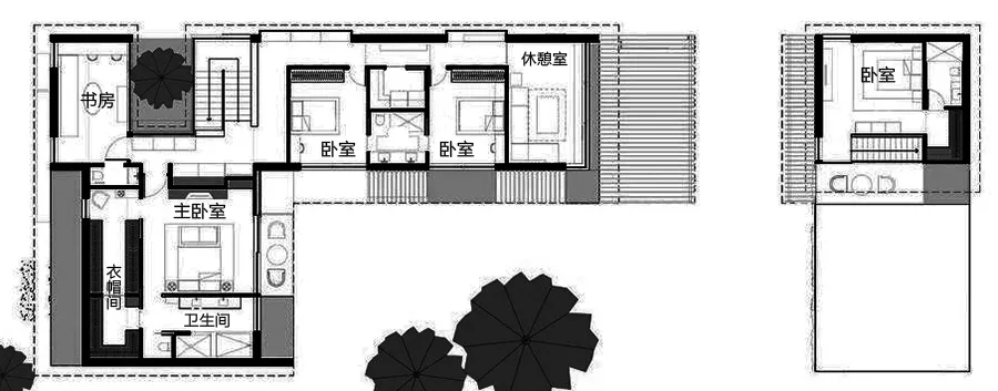 国外500㎡以上自建别墅,都带庭院跟泳池,这两套简直教科书