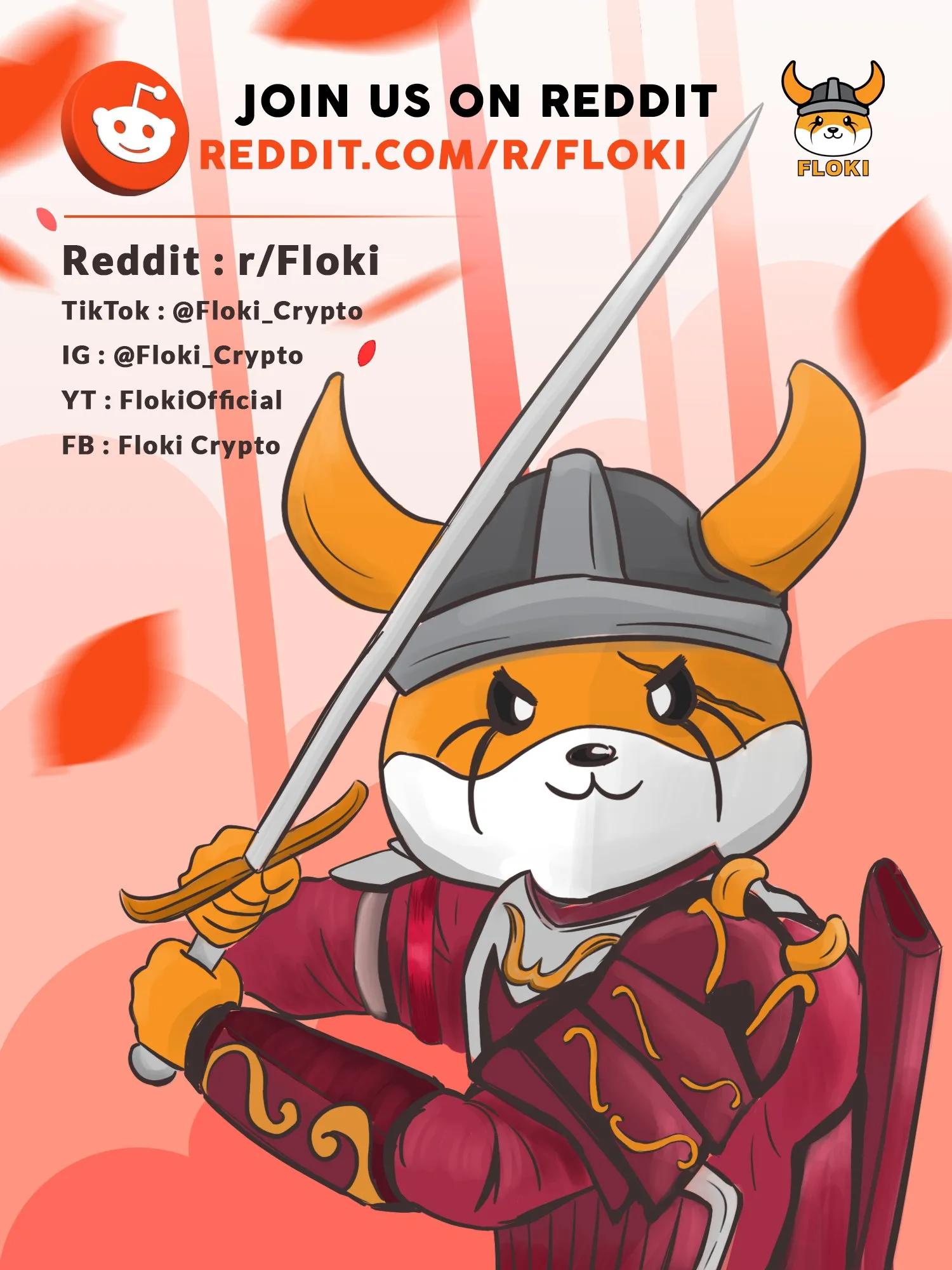 维京人#FLOKI正在接管reddit，Reddit是一个社交平台