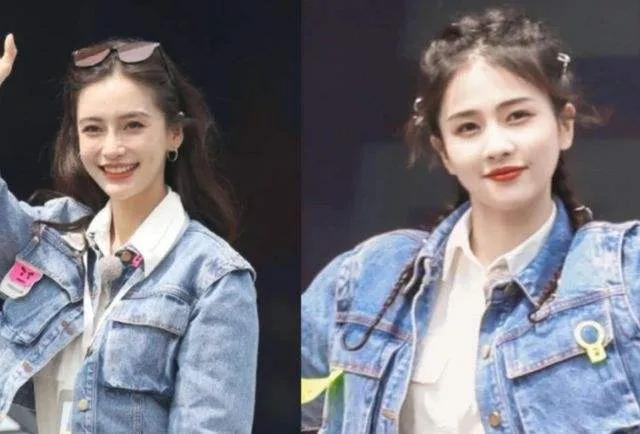 《奔跑吧》中的Angelababy和白鹿小姐姐是两种不同的风格哦