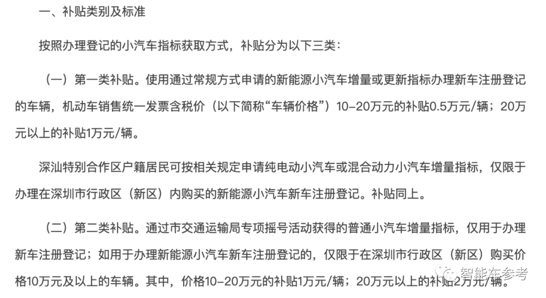 鸿蒙车型单独申领补贴！深圳新能源购车新政发布，最高补贴2万元