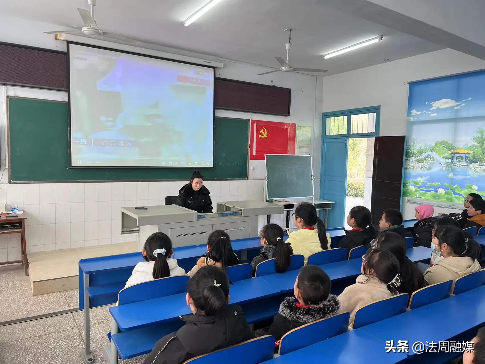 澧县澧南镇禁毒宣传进校园