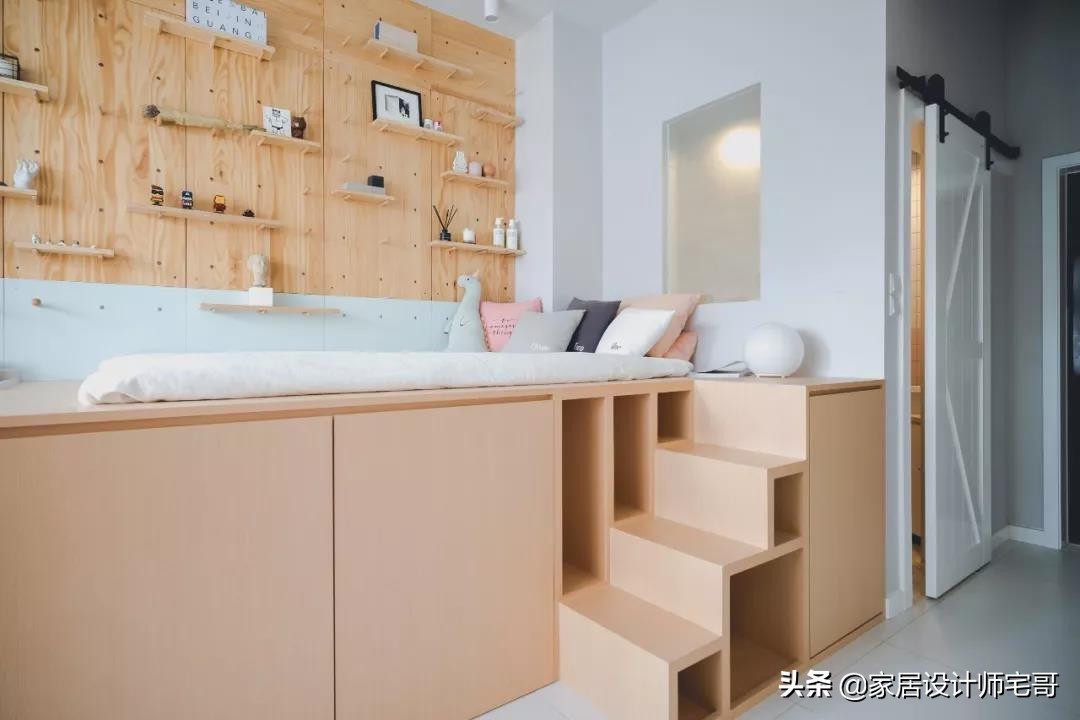 90后姑娘买26㎡小家，利用2.9米层高做夹层卧室，一个人住太爽了