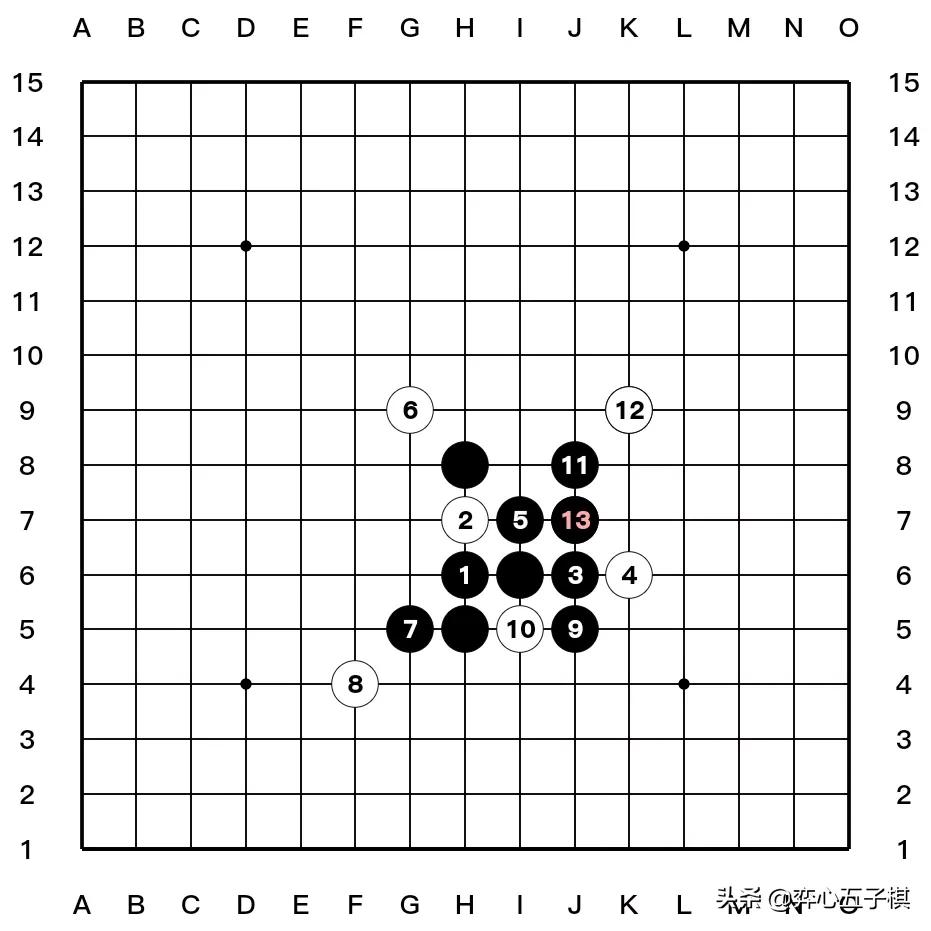 值得收藏的五子棋必胜棋型进攻路线演示37幅图