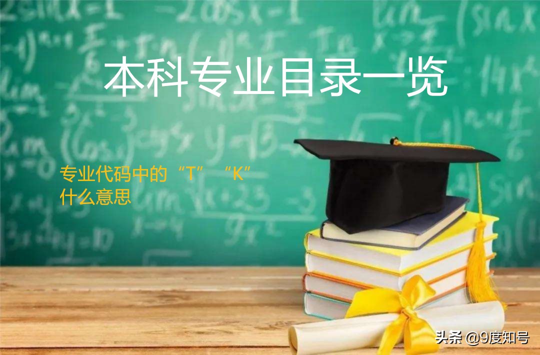 本科专业目录一览表，共771个专业，代码中的“T”“K”什么含义