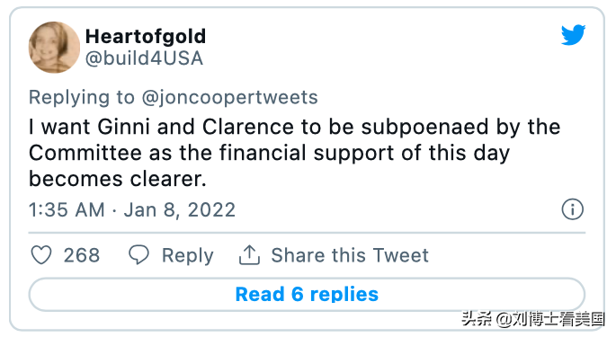 被妻子害惨了？推特上刮起要大法官托马斯辞职风暴！请愿书也来了