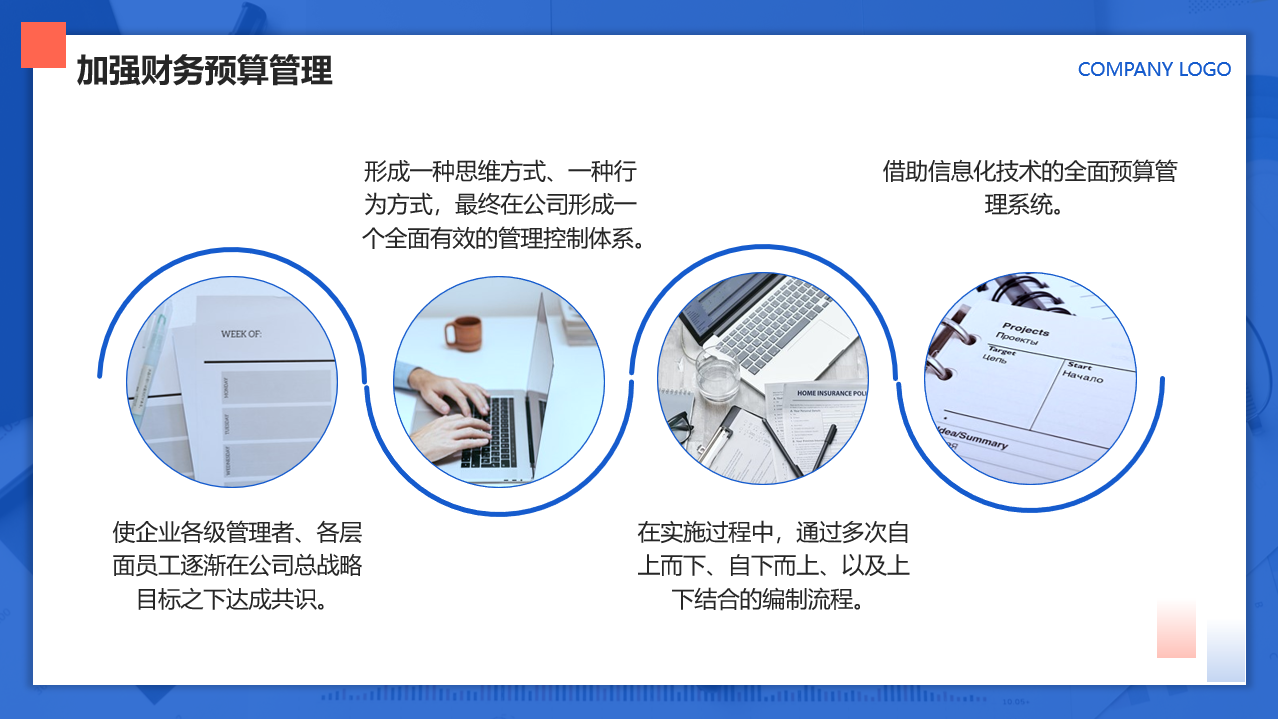 财务部年终总结PPT模板，专业年终总结汇报，内容完整无脑套改