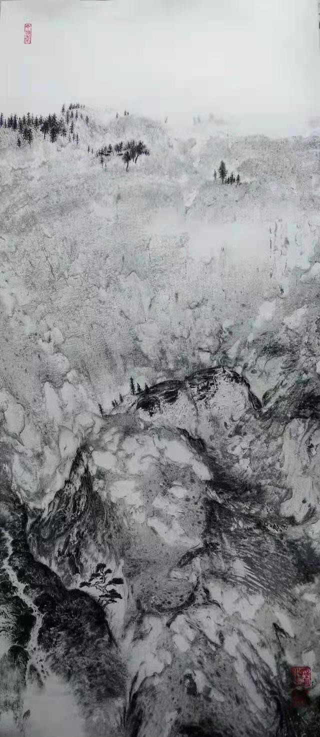 张勇——非遗无笔水墨画传承人