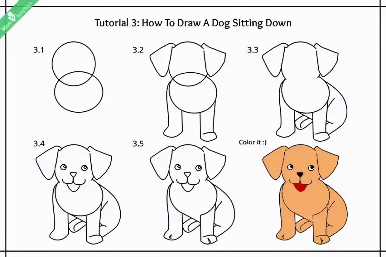 画小狗的简单操作方法