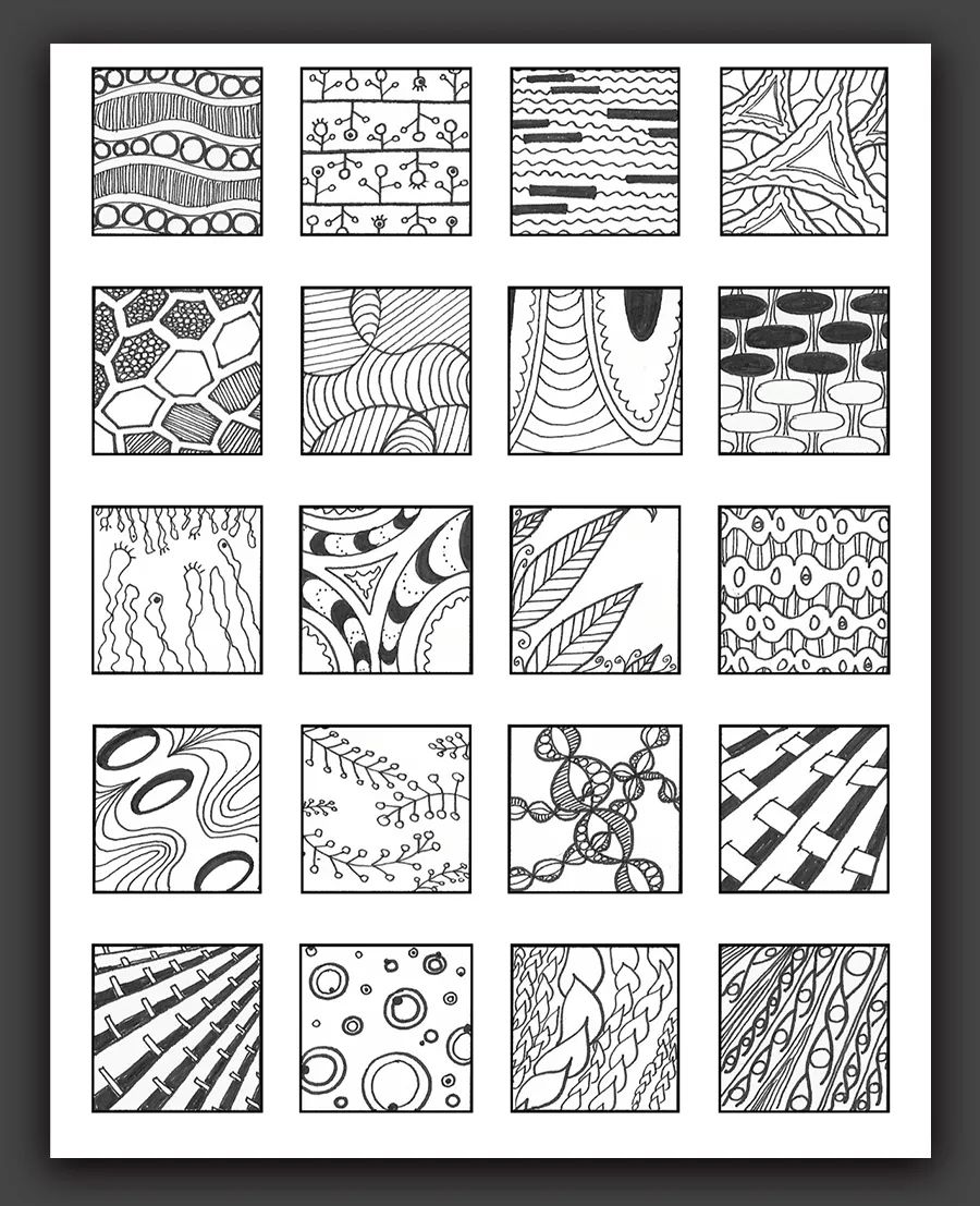 素材|线描基础组合图集,对绘画大有帮助!一定要收藏起来