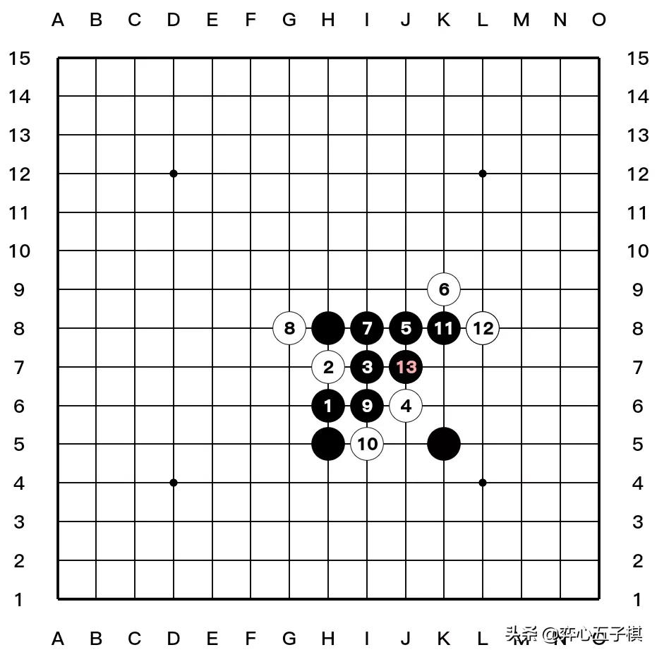 值得收藏的五子棋必胜棋型进攻路线演示37幅图