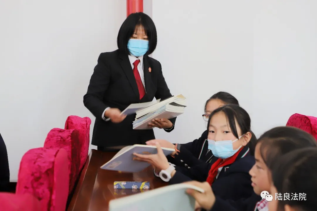 【八五普法】“把爱带回家 送法到校”陆良法院护“未”成长
