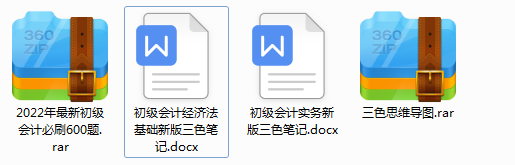 2022年初级会计新版三色笔记58页，不用看书背会90+，收藏备用