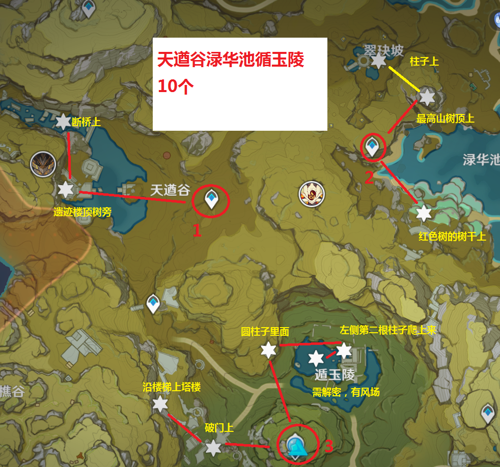 原神:璃月岩神瞳全收集,岩神瞳全部位置详解