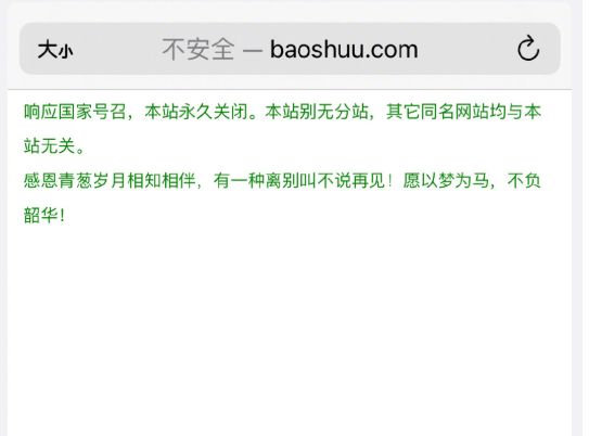 时讯：宝书网永久关闭引热议
