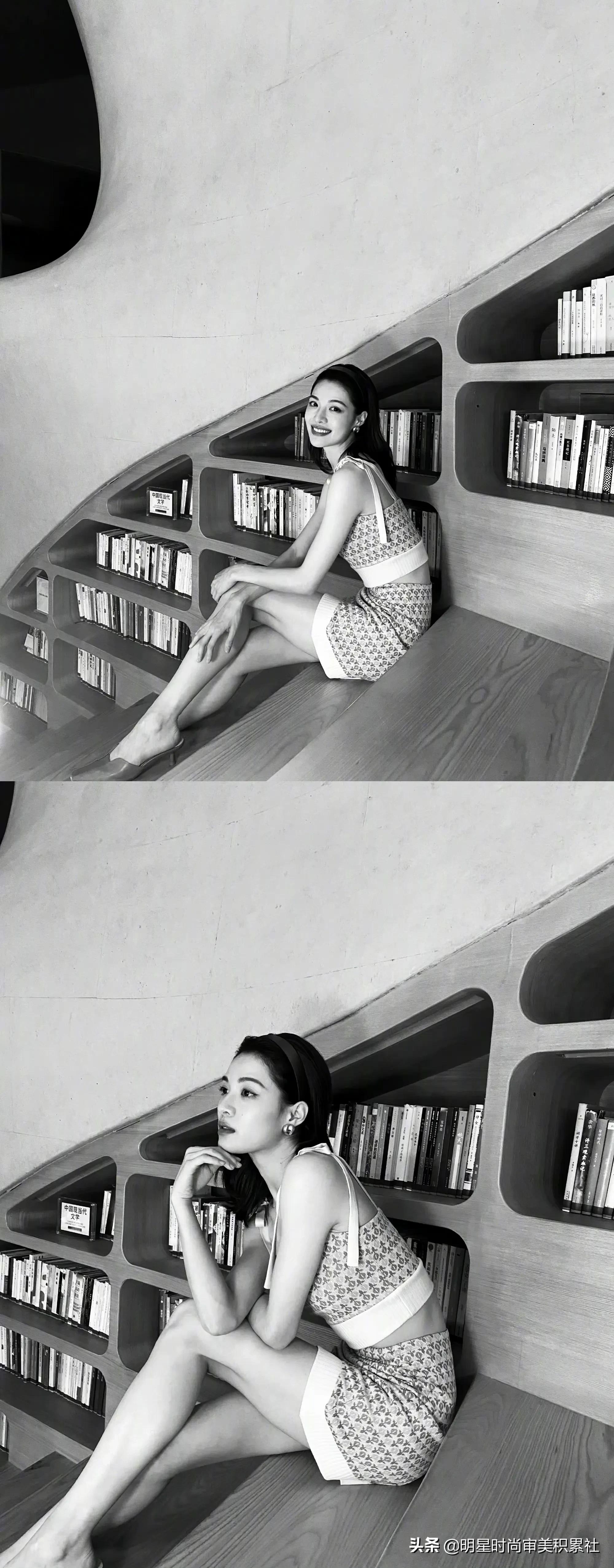 钟楚曦｜近日穿搭合集，颇有几分“港风美人”的味道