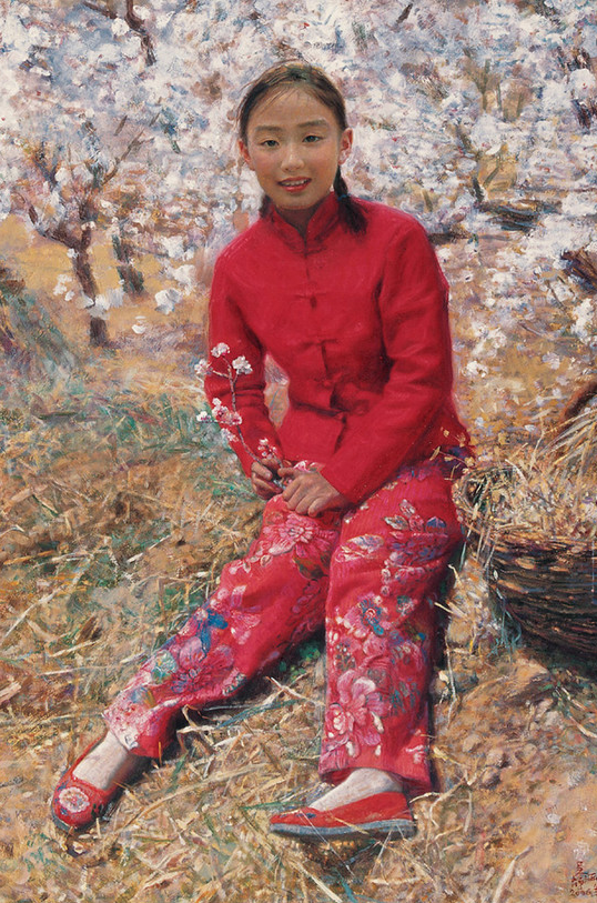 吴静涵笔下的少女，如此清纯