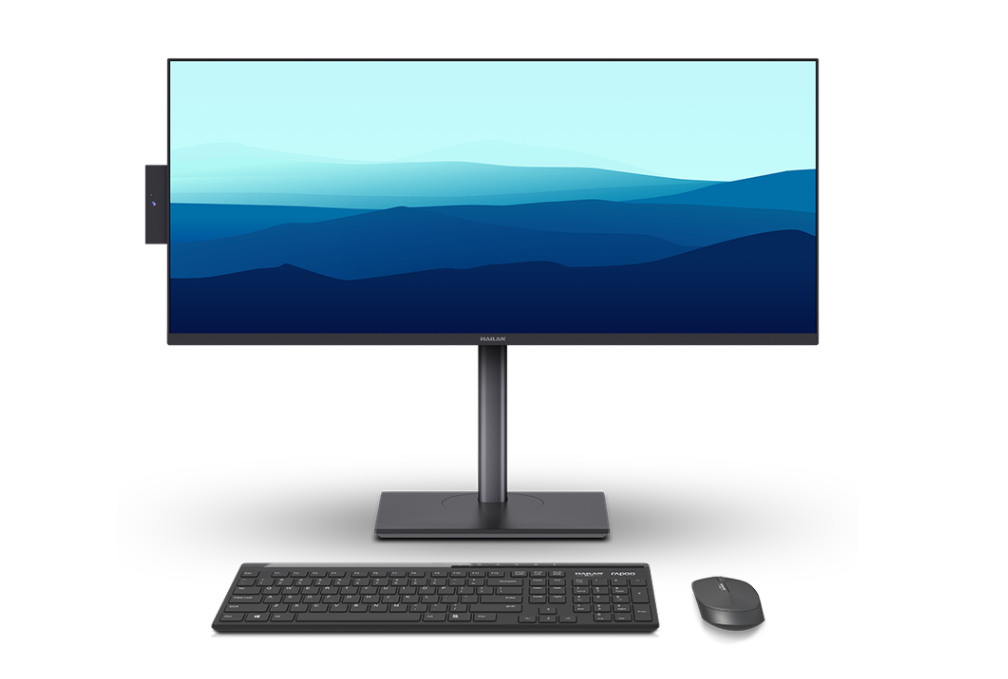 搭载4G独显 海兰神韵W30超宽带鱼屏一体机快人一步