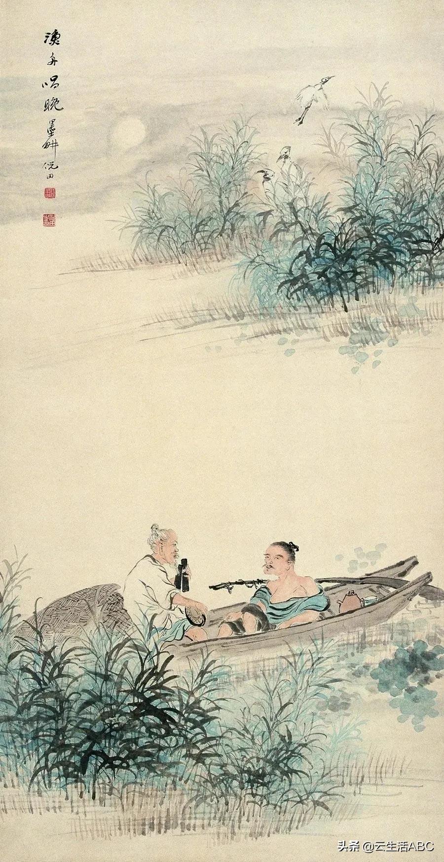 描写春天的一幅画（光绪年间的画家倪田作品分享）