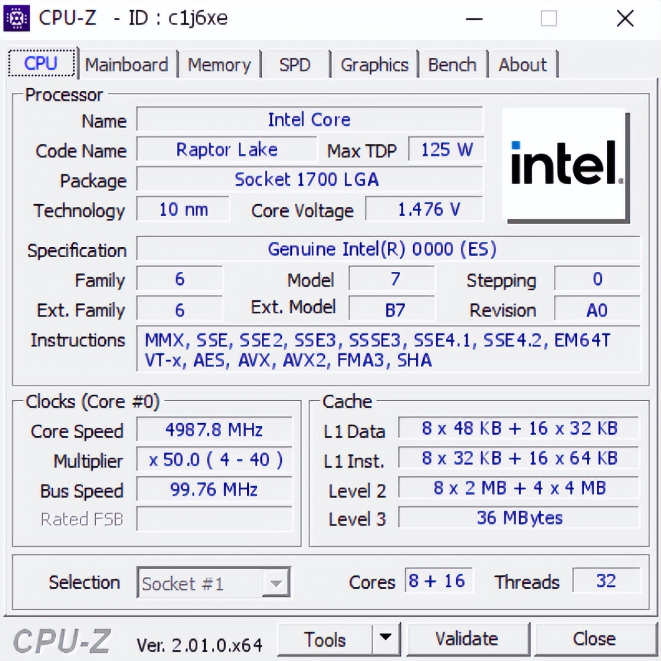 单核跑分霸榜！英特尔酷睿i9-13900K处理器曝光