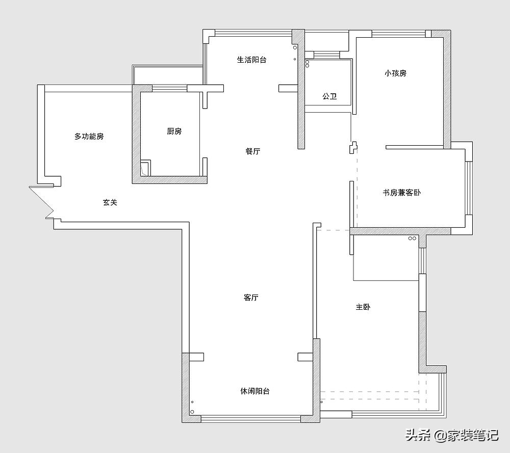 130㎡的四居室，装修现代中式，全屋时尚、前卫又有意境，很喜欢