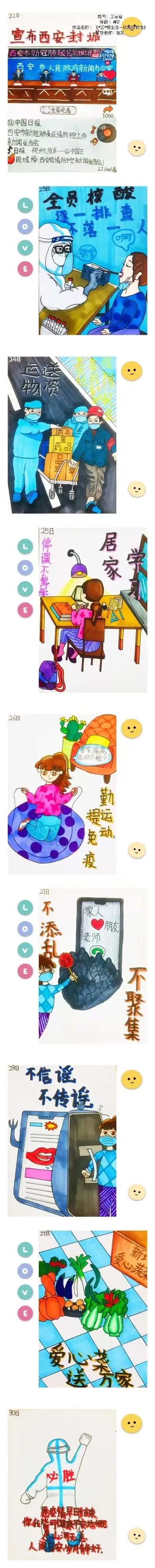 陕西抗疫漫画作品(儿童篇)