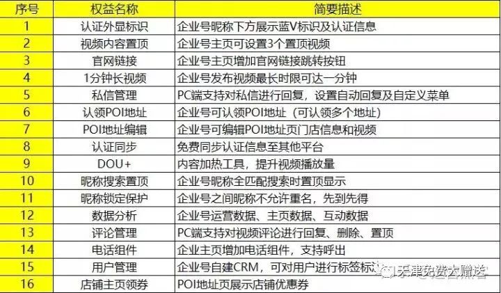 抖音蓝V功能解析