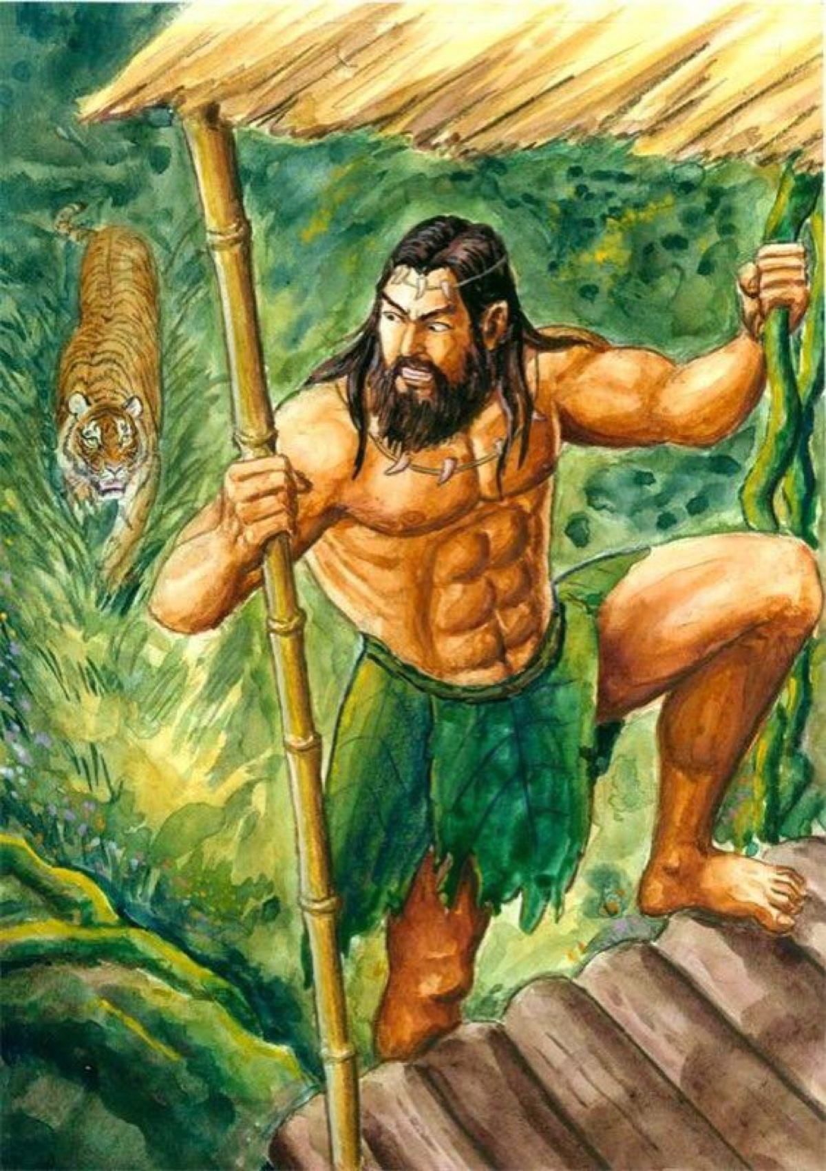 开天辟地又称盘古氏,浑沌氏.相传:天地浑沌如鸡子,盘古生其中.