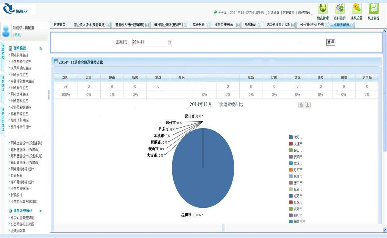 B/S快递（快运）ERP管理系统源码