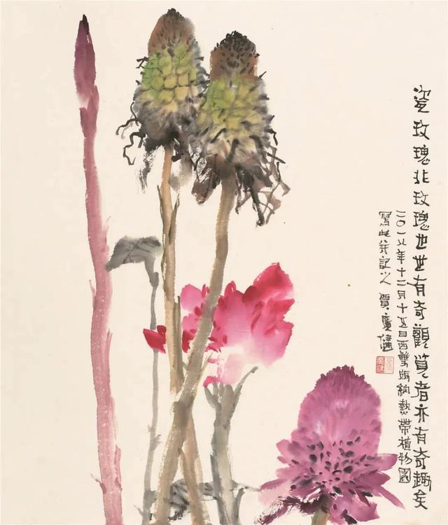 天津美术学院院长、贾广健教授水墨国画花鸟画写生系列作品欣赏
