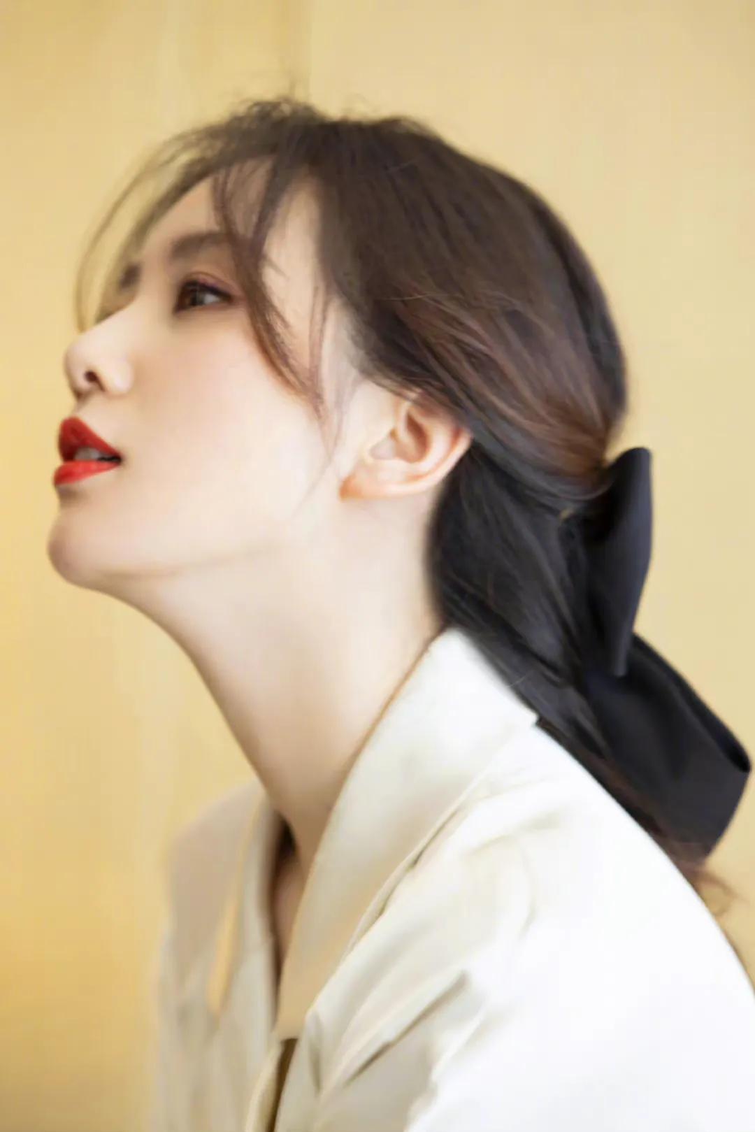 女明星的侧颜杀，每一张都令人心动