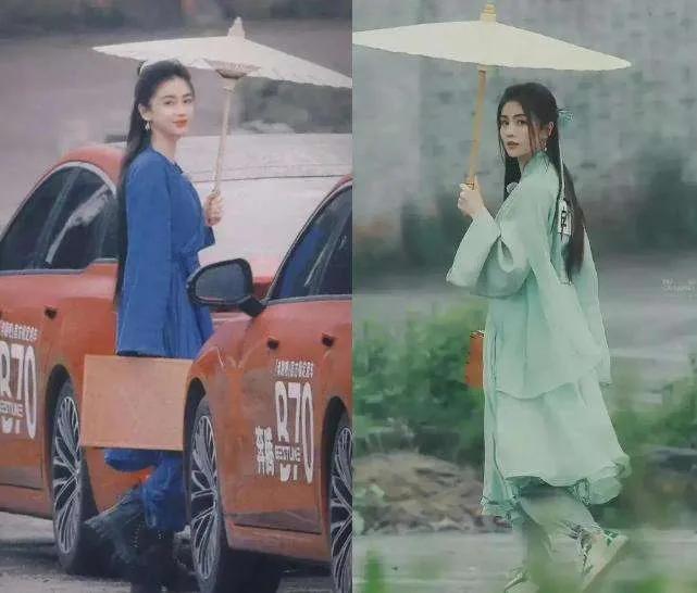 《奔跑吧》中的Angelababy和白鹿小姐姐是两种不同的风格哦