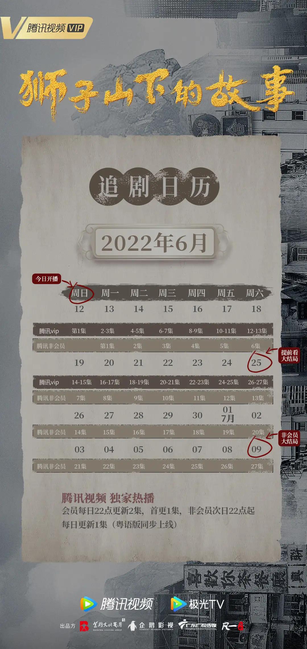 6月下旬已定档电视剧＆6月中旬开播电视剧一览