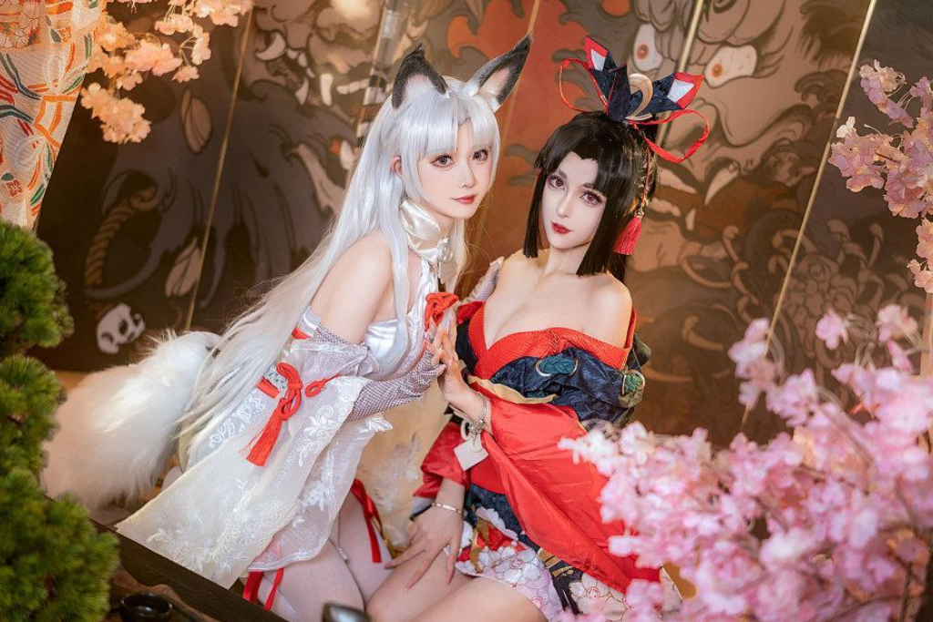 《永劫无间》迦南龙门飞天COS 抹胸、长腿等比例还原！