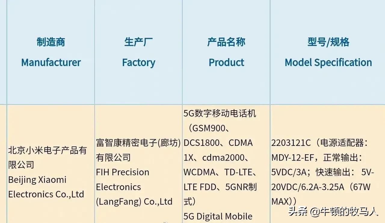 小米12至尊版曝光