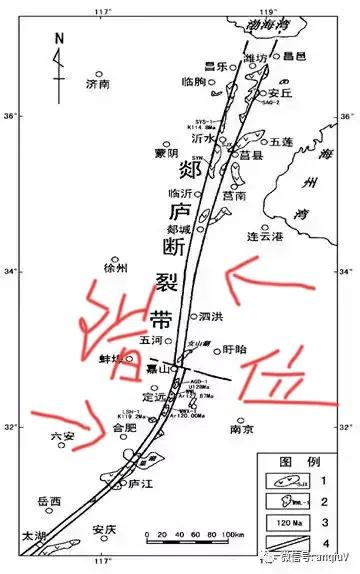 郯庐断裂带是白垩纪末期小行星环俯冲、撞击形成的地质构造