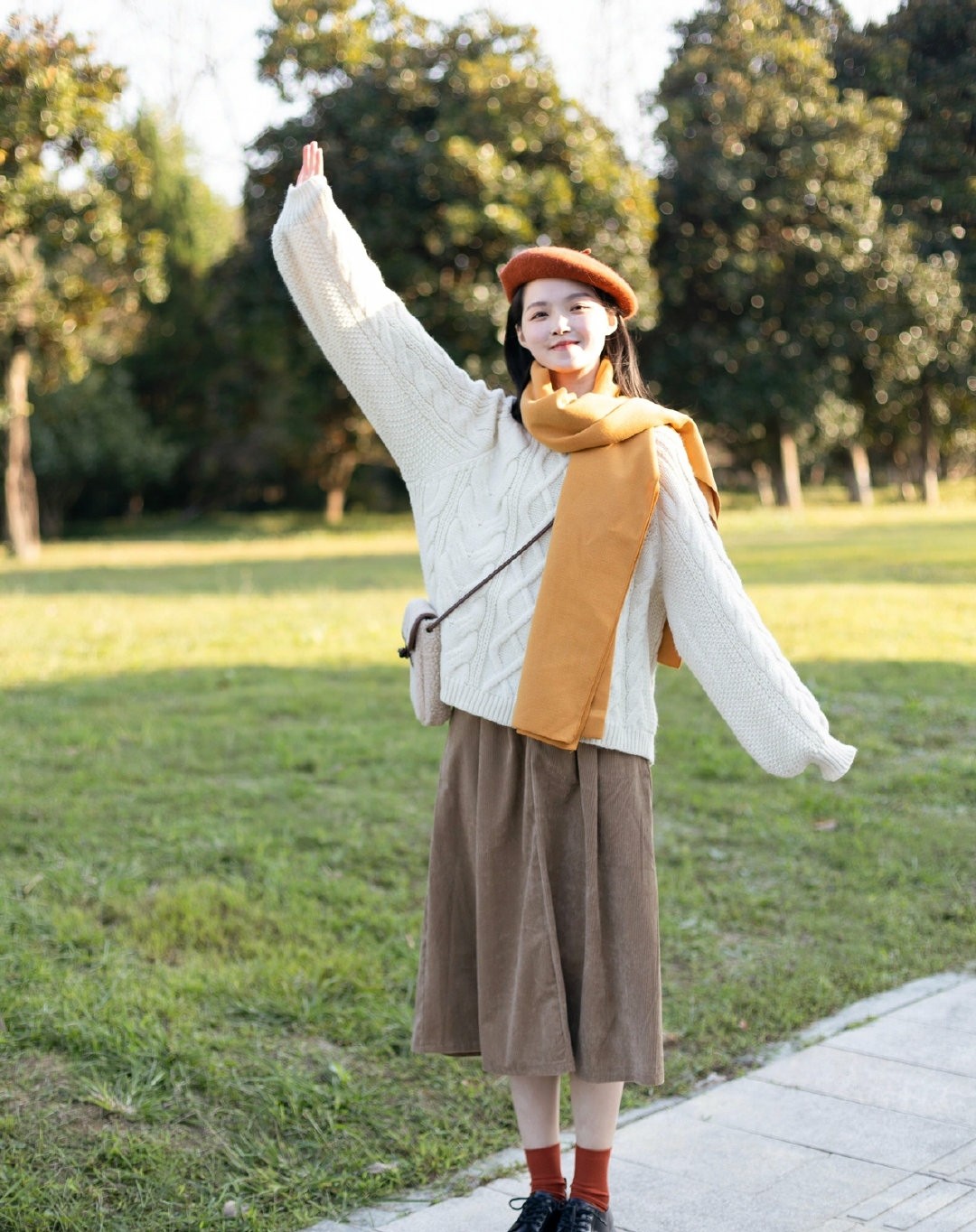 清秀文艺女孩时尚复古穿搭，这几种搭配方法，一定要学起来