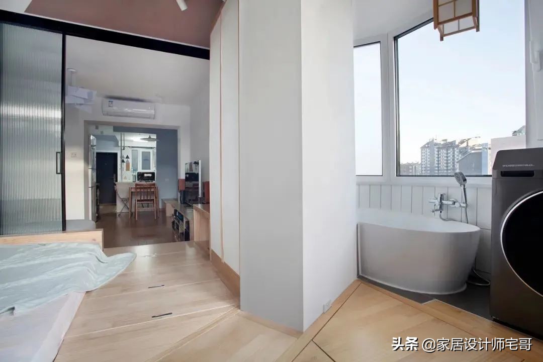 北京一家3口的50㎡小家，奇葩户型大改造，装修不豪华，但很温馨