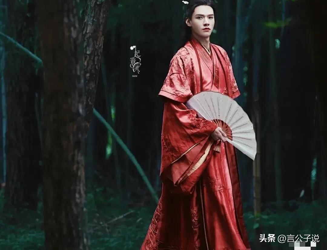 穿红衣古装帅成神的7位男星，有人气质冷艳，有人被请求焊在身上