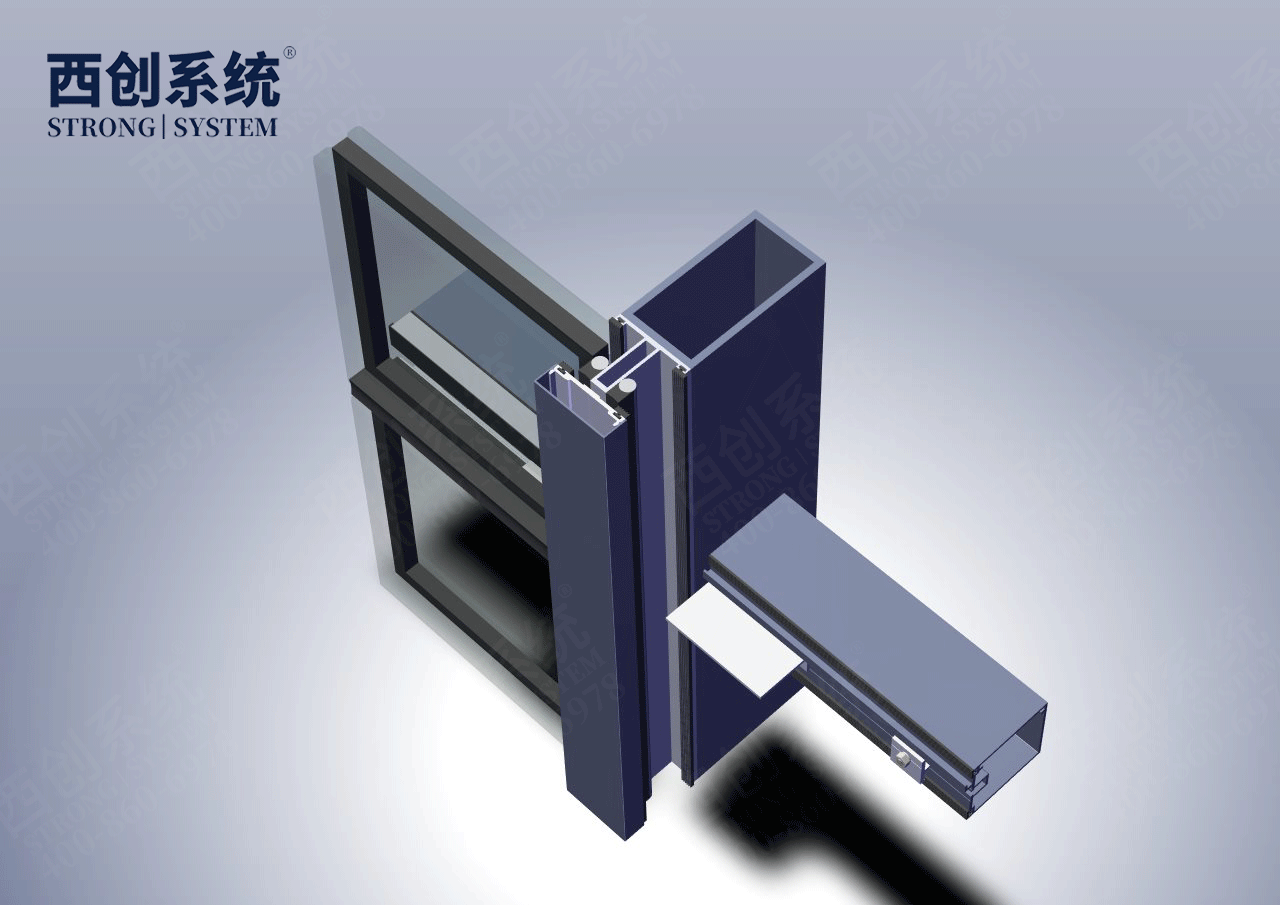 西创系统&中建三局物联网产业园矩形精制钢+铝合金横梁幕墙系统(图6)