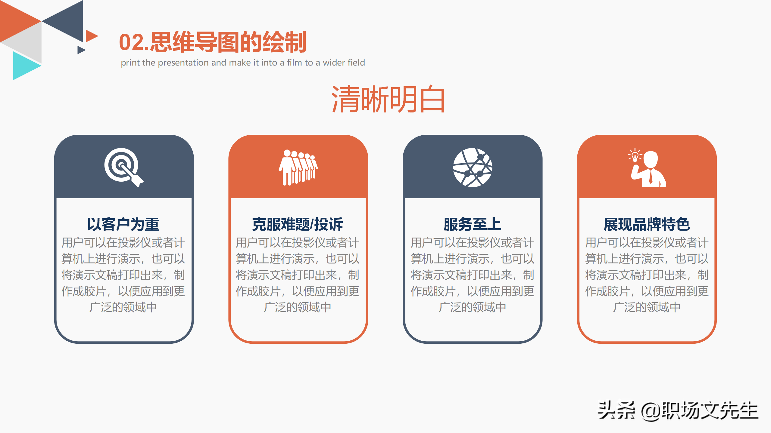 思维导图的优势与运用领域，34页思维导图培训PPT模板，思维导图