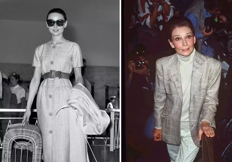 年轻时美貌惊人，晚年干瘦满脸皱纹依然优雅，赫本才是永远的女神