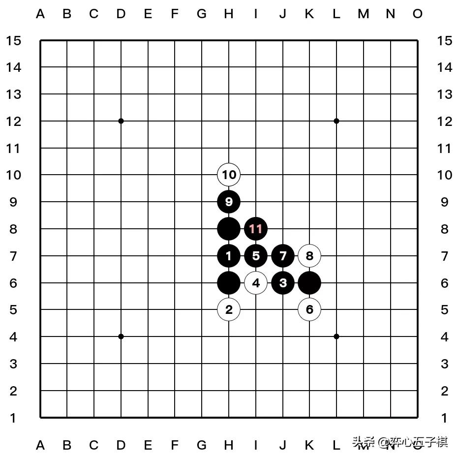 值得收藏的五子棋必胜棋型进攻路线演示37幅图