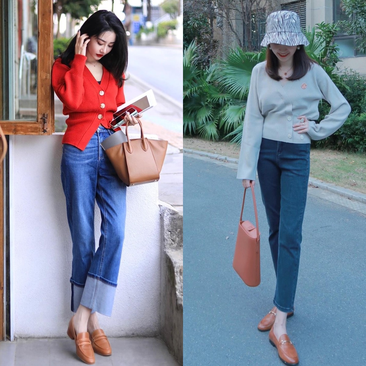 乐福鞋配什么裤子好看(牛仔裤配乐福鞋火了轻松穿范儿)